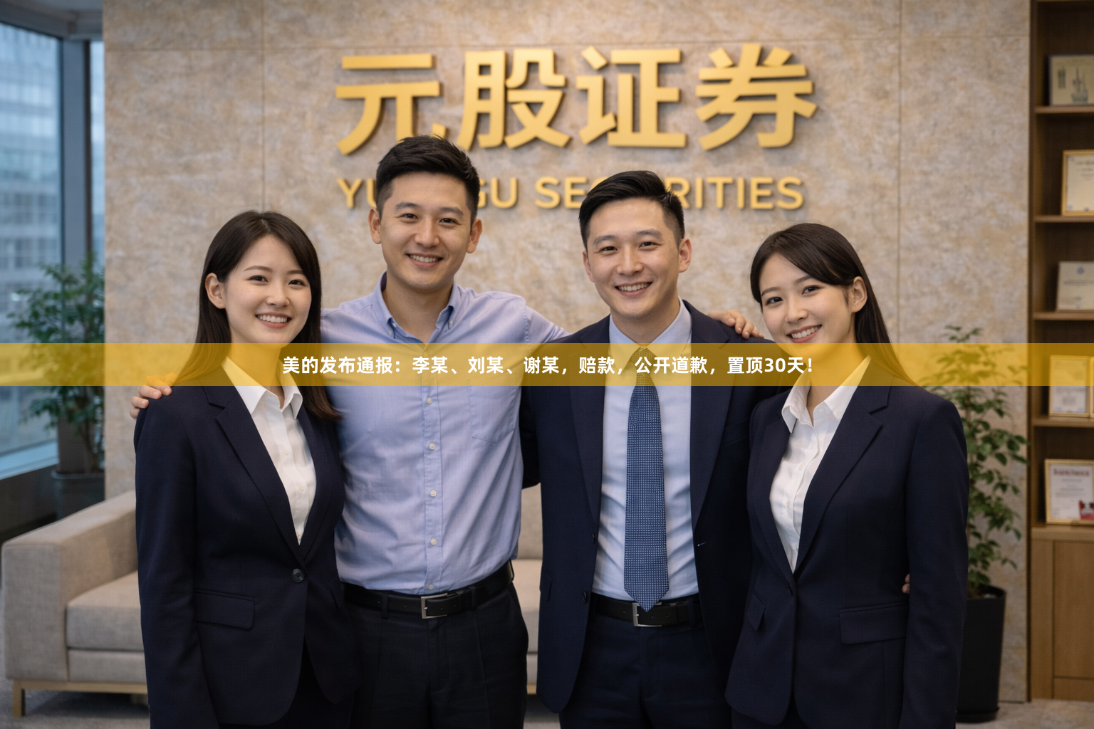 美的发布通报：李某、刘某、谢某，赔款，公开道歉，置顶30天！